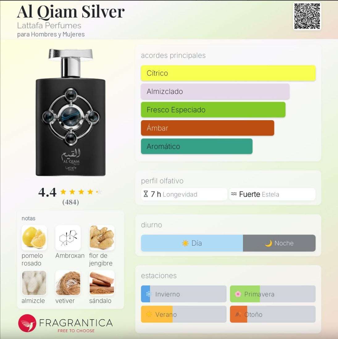 Lattafa – Al Qiam Silver - Neyi Essence Perfumes Árabes