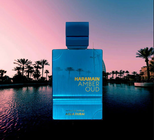 Al Haramain Amber Oud Aqua Dubai - Neyi Essence Perfumes Árabes