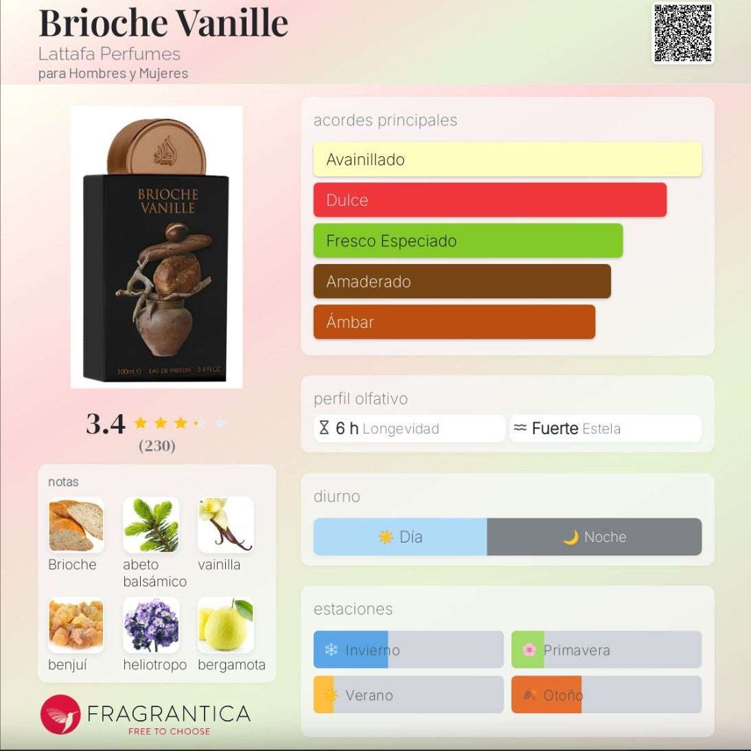 Lattafa Brioche Vanille - Neyi Essence Perfumes Árabes