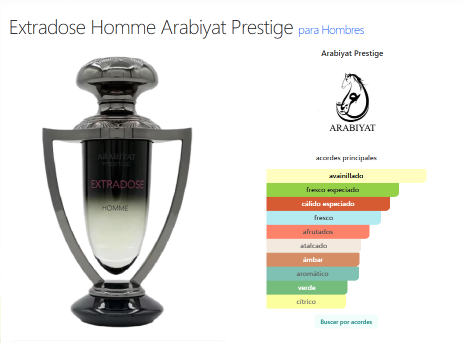 Arabiyat Prestige Extradose Homme Perfume Masculino Intenso