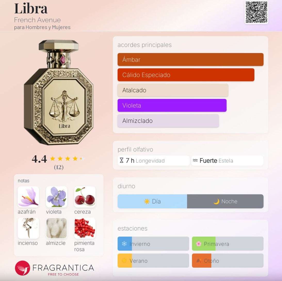 French Avenue Genesis Libra - Neyi Essence Perfumes Árabes