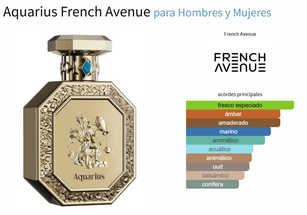 French Avenue Genesis Aquarius - Neyi Essence Perfumes Árabes