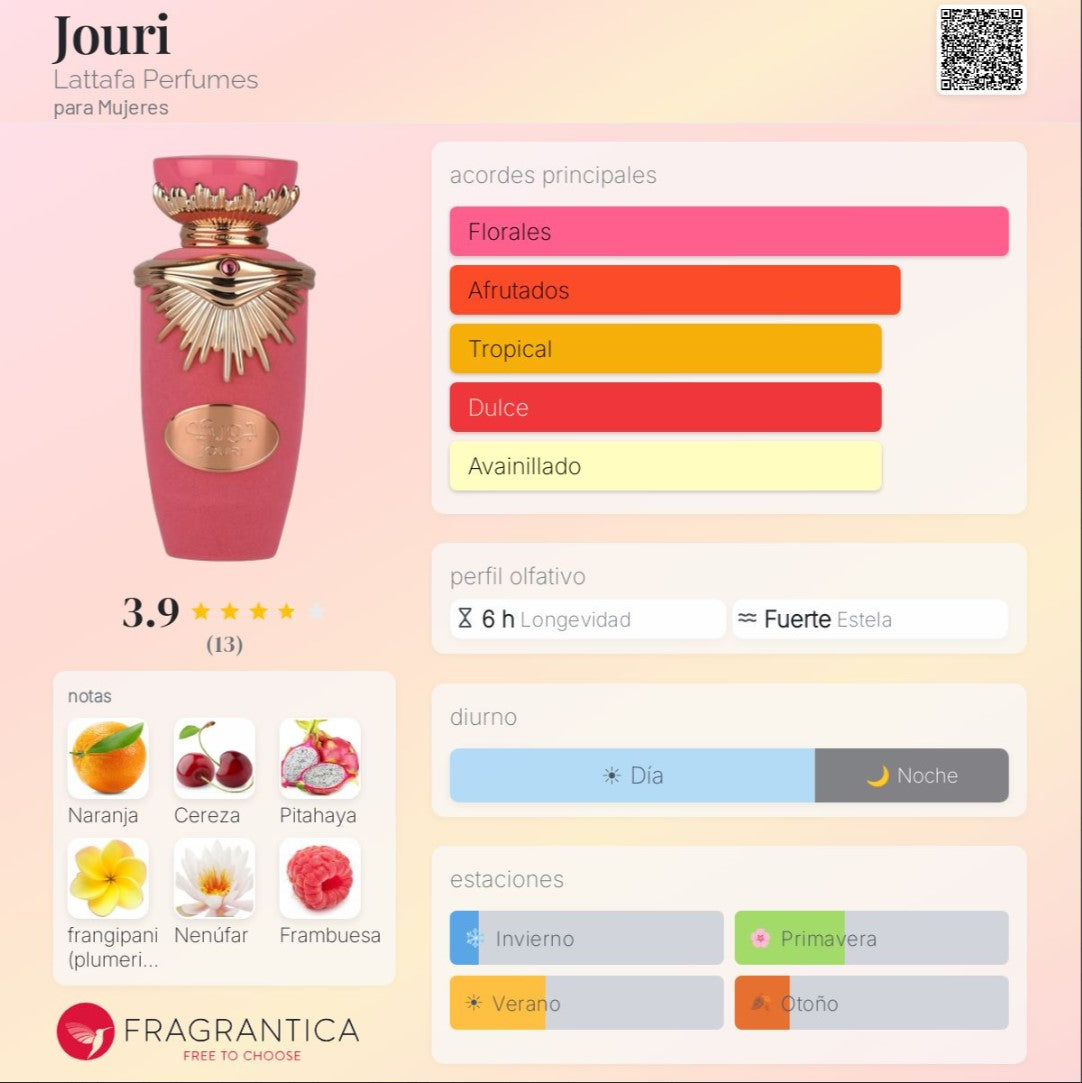 Lattafa - Jouri 100ml Eau de Parfum