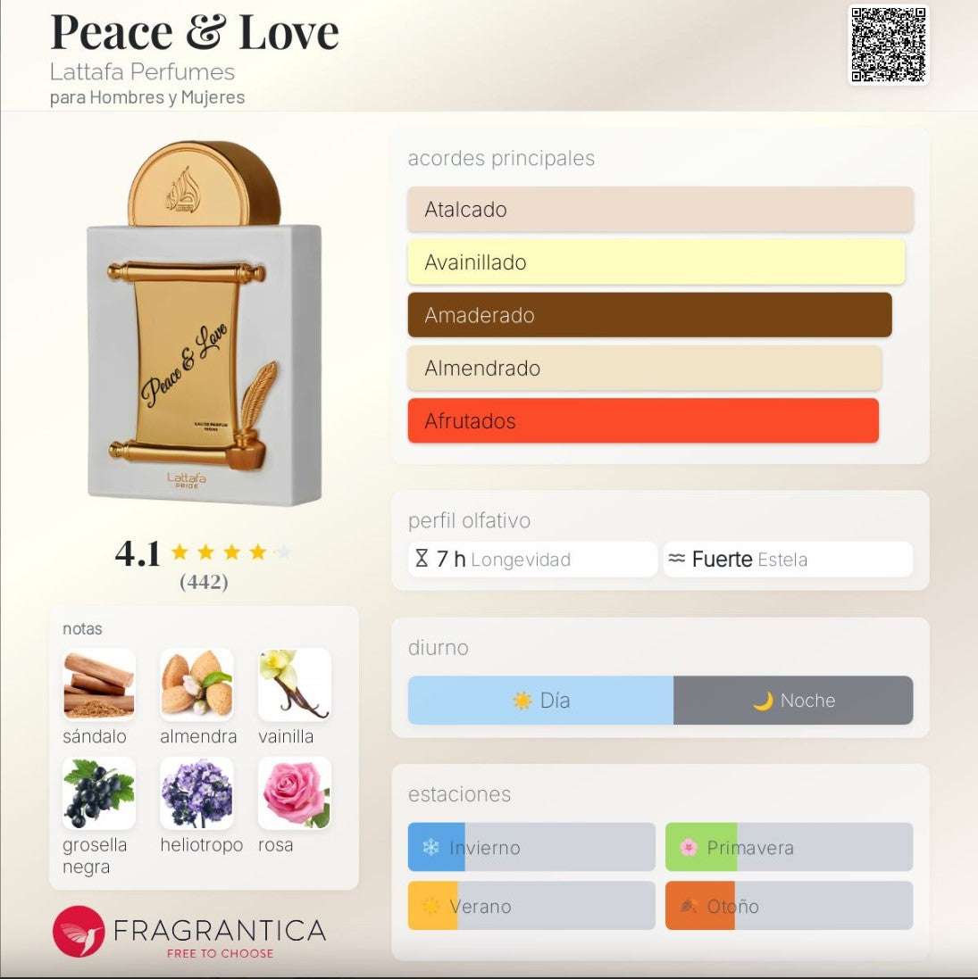 Lattafa Peace & love - Neyi Essence Perfumes Árabes