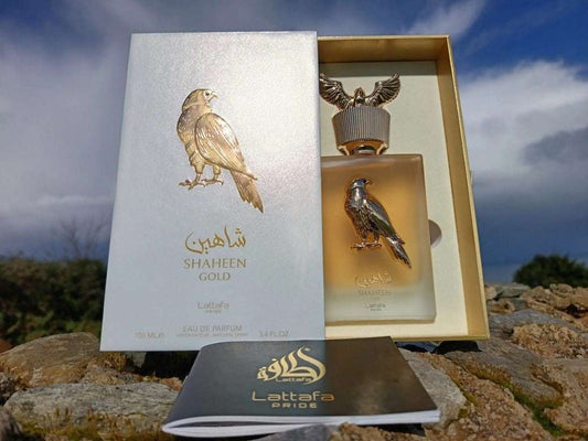 Lattafa – Shaheen Gold - Neyi Essence Perfumes Árabes