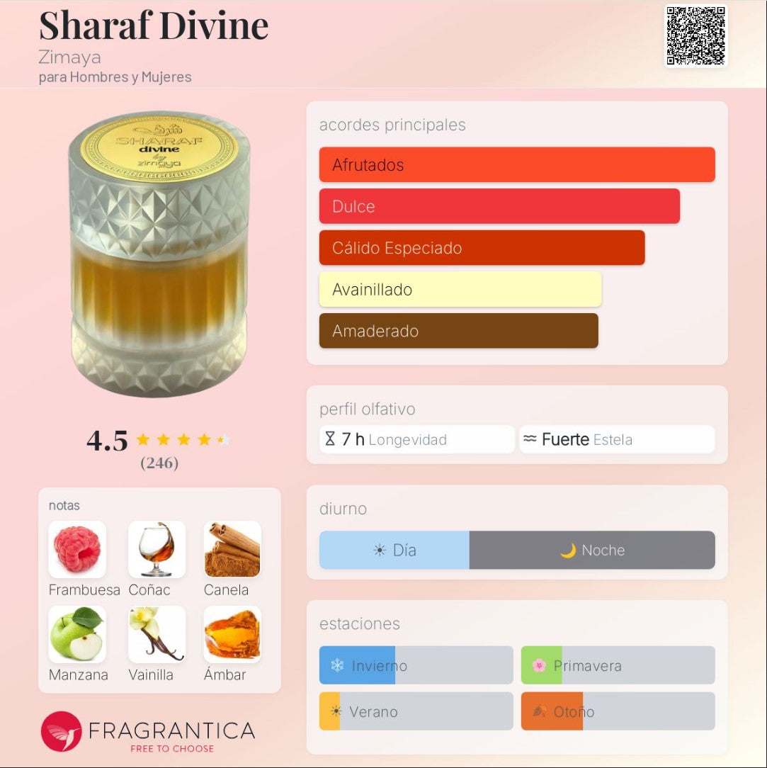 Zimaya - Sharaf Divine 100ml Extrait de Parfum