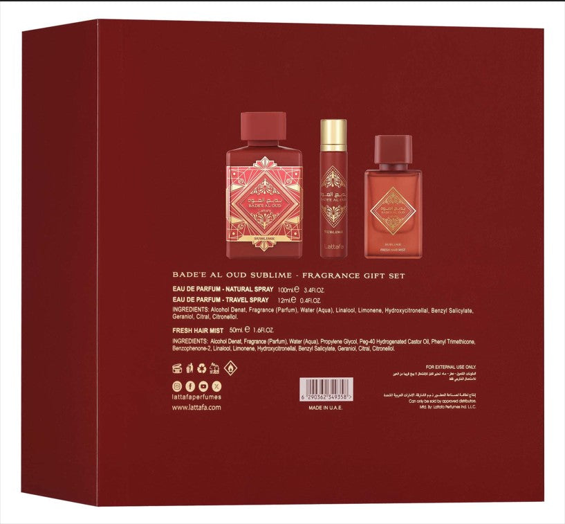 Lattafa – Gift Set Badee Al Oud Sublime | Neyi Essence - Neyi Essence