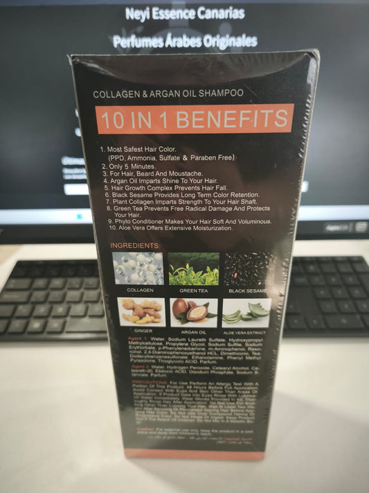 Disaar - Tinte en Champú Natural Black 400ml | Neyi Essence