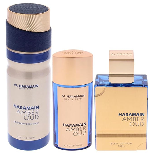 Al Haramain - Amber oud Bleu Perfume Gift Set - Neyi Essence Perfumes Arabes Canarias