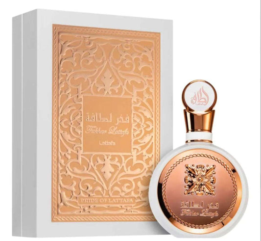 Lattafa Fahkar Rose – Perfume Árabe Original para Mujer