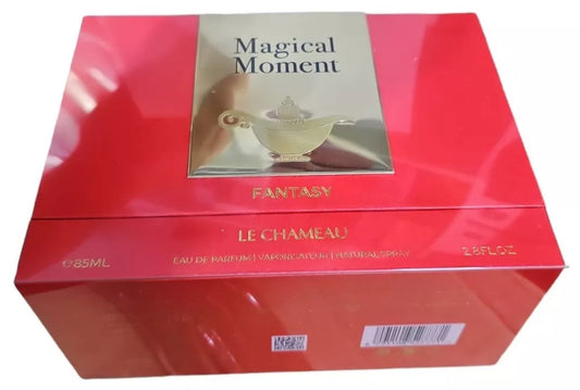 EAU DE PARFUM Fantasy de EMPER en caja roja con diseño Magical Moment y capacidad de 85 ml