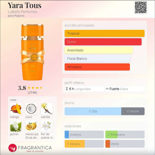 Lattafa - Yara Tous 5ml Aceite Perfumado