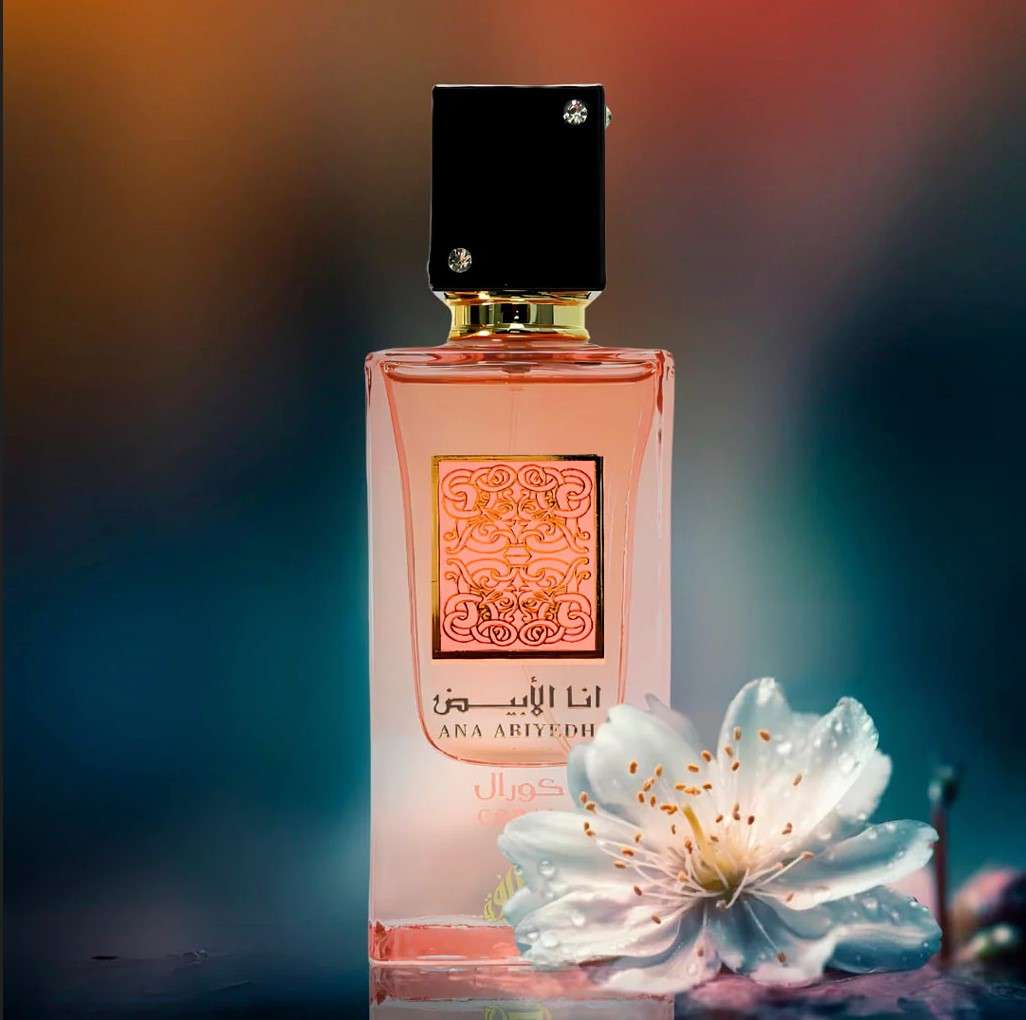 Lattafa – Ana Abiyedh Coral - Neyi Essence  Perfumes Arabes Canarias