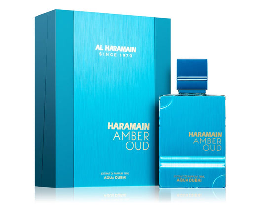 Al Haramain Amber Oud Aqua Dubai - Neyi Essence Perfumes Árabes