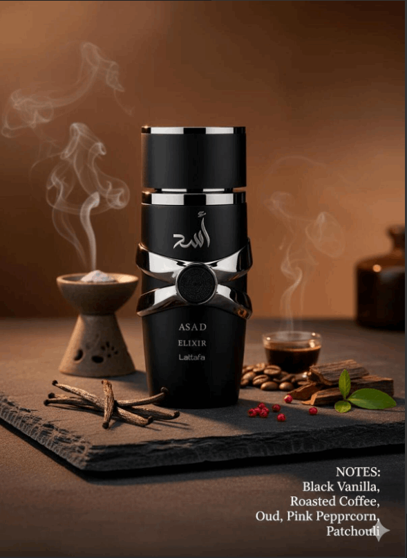 Lattafa – Asad Elixir – Perfume masculino | Neyi Essence
