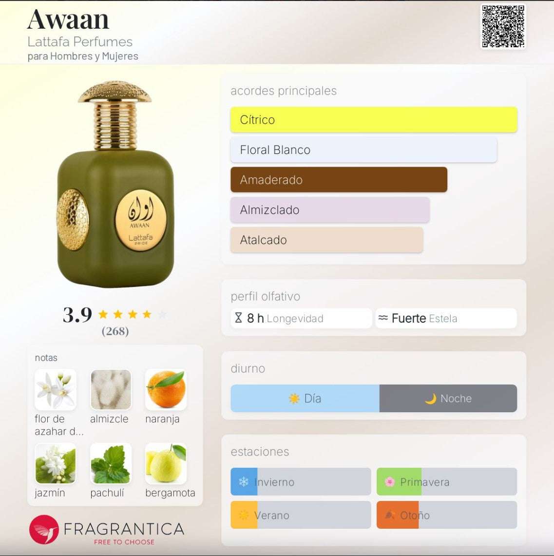 Lattafa Pride - Awaan – Floral Amaderado | Neyi Essence