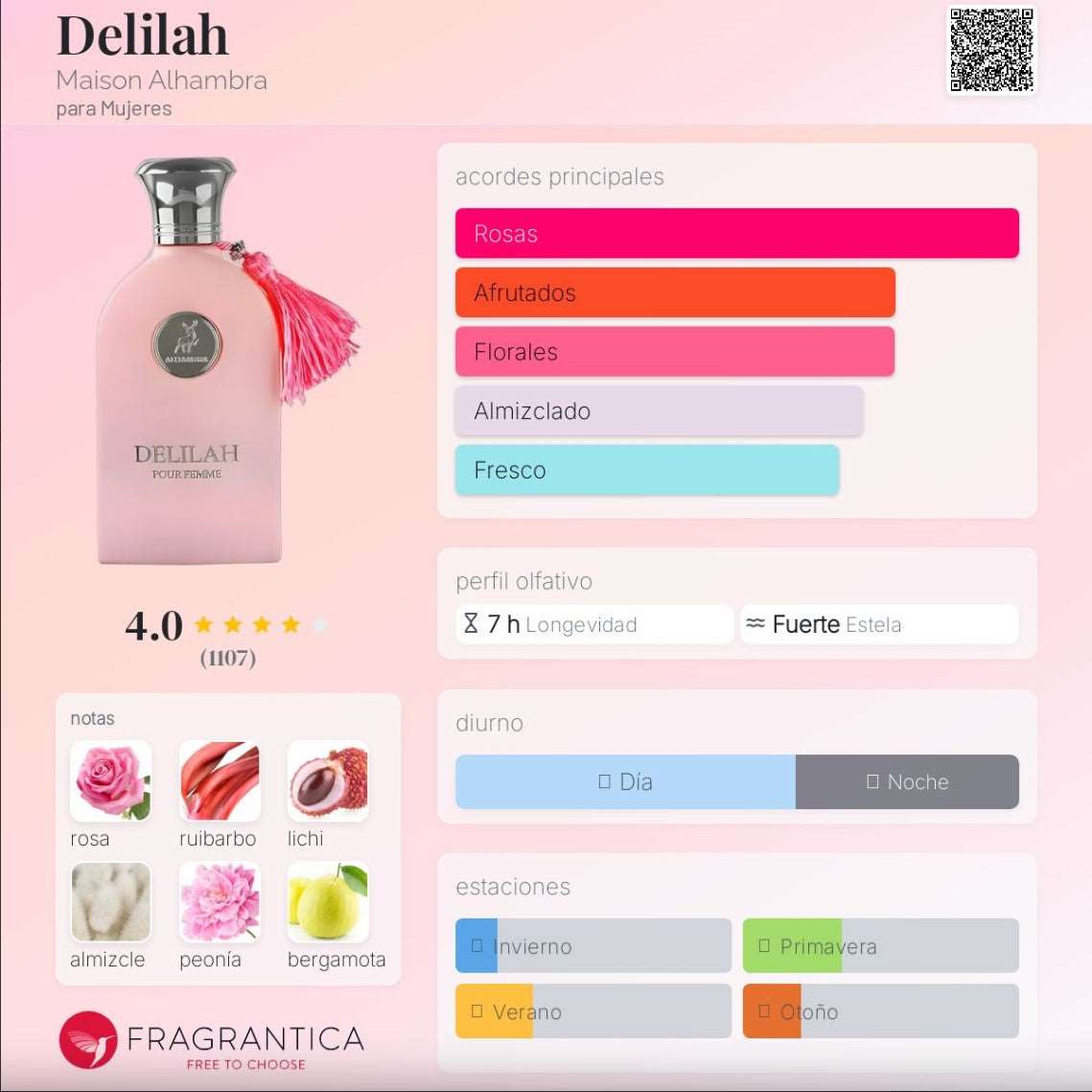 Maison Alhambra – Delilah 100ml | Neyi Essence - Neyi Essence  Perfumes Arabes Canarias