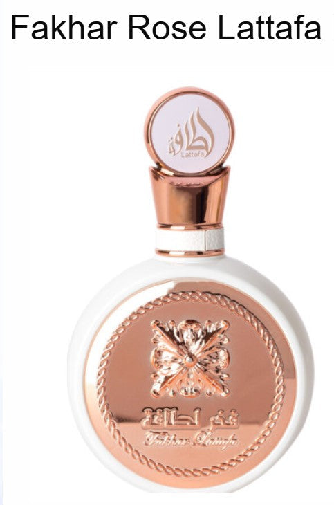 Lattafa Fahkar Rose – Perfume Árabe Original para Mujer