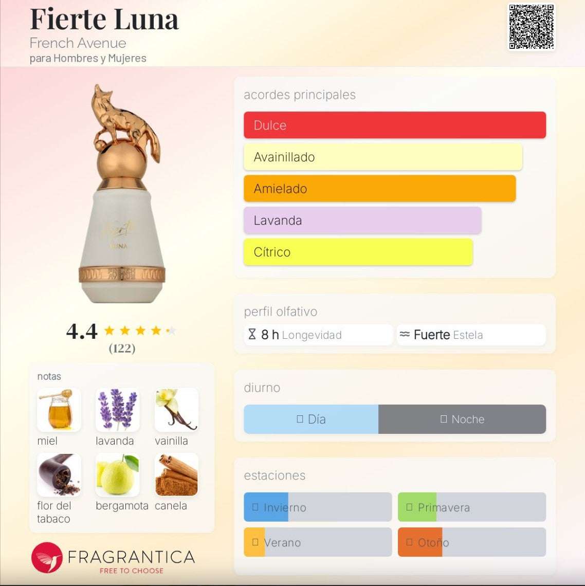 French Avenue – Fierte Luna – Perfume unisex | Neyi Essence - Neyi Essence  Perfumes Arabes Canarias