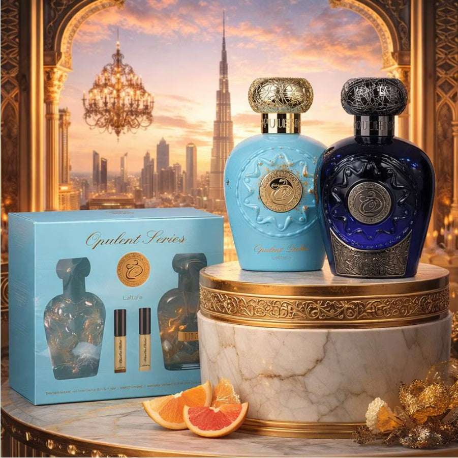 Lattafa – Giftset Opulent Dubai & Blue Oud Elixir | Neyi Essence