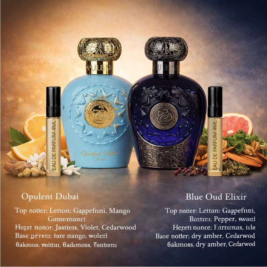 Lattafa – Giftset Opulent Dubai & Blue Oud Elixir | Neyi Essence