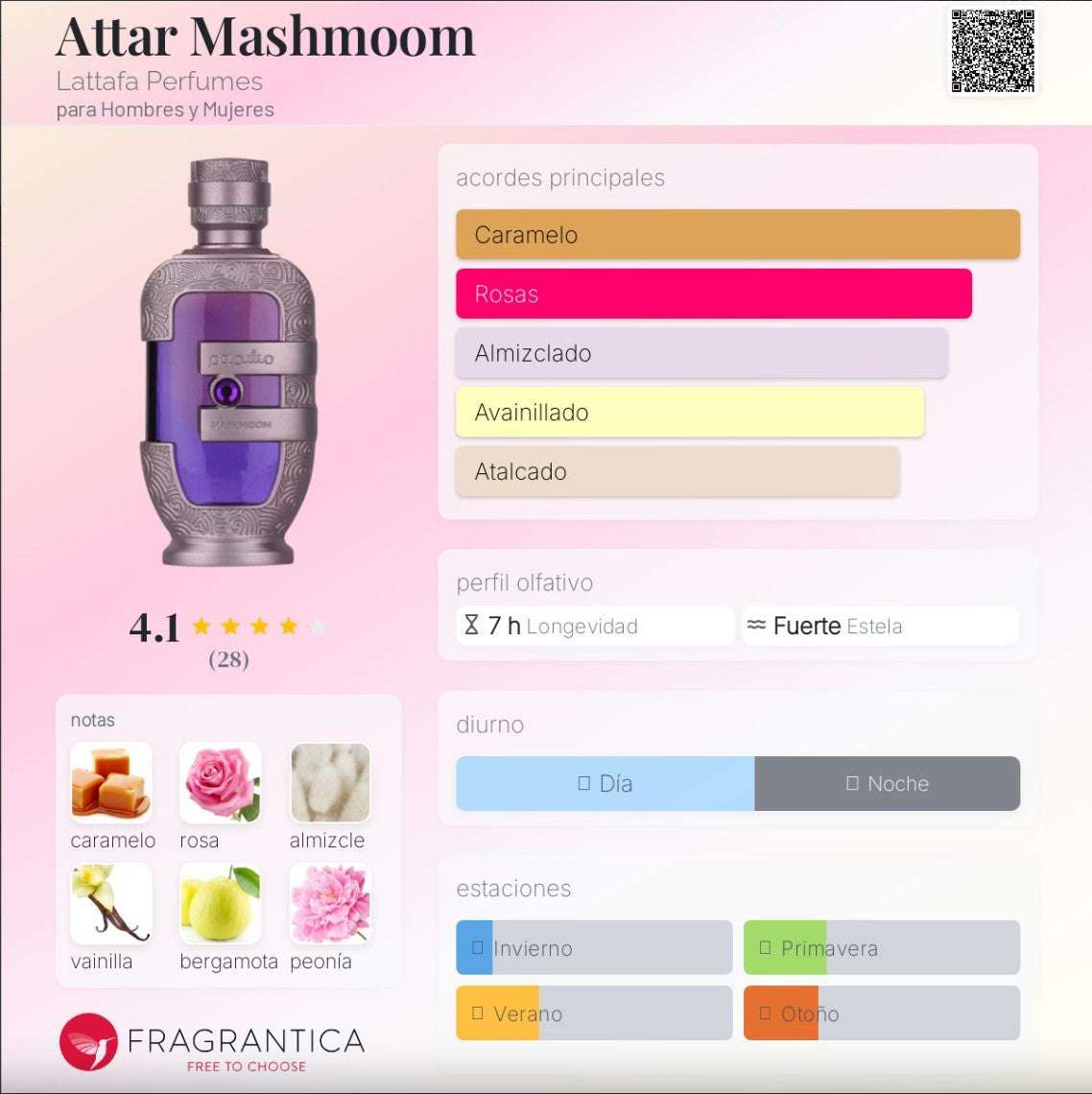 Lattafa - Mashmoom Pure Concentrated Oil 20 ml - Neyi Essence  Perfumes Arabes Canarias