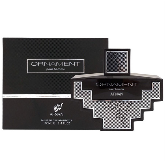 Afnan Ornament Pour Homme Eau de Parfum 100 ml – Perfume Masculino Amaderado Aromático
