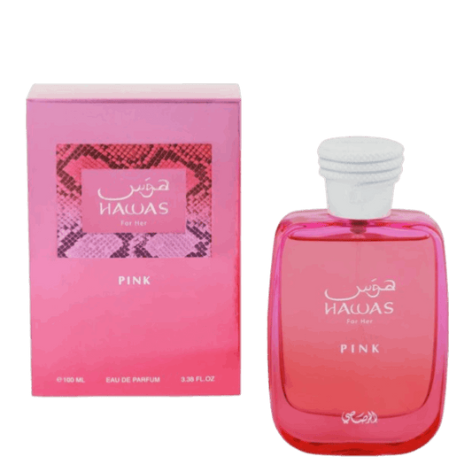 Rasasi Hawas Pink EDP 100 ml – Perfume Dulce Vainilla Mujer