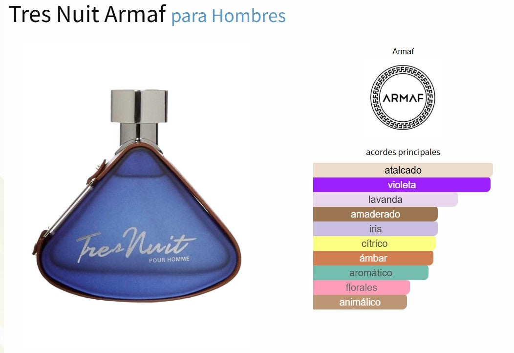 Armaf Tres Nuit Pour Homme - Neyi Essence Perfumes Árabes