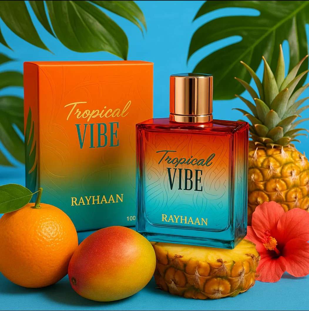 Rayhaan – Tropical Vibe – Perfume unisex 100ml frutal tropical | Neyi Essence - Neyi Essence  Perfumes Arabes Canarias