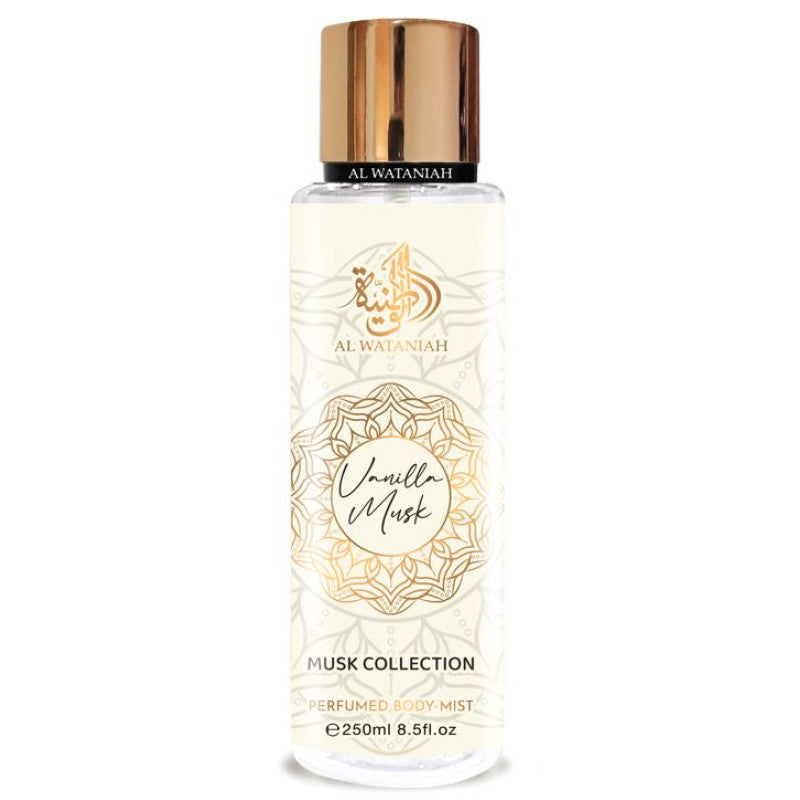 Al Wataniah – Musk Collection – Vanilla Musk Body Mist 250 ml | Neyi Essence - Neyi Essence