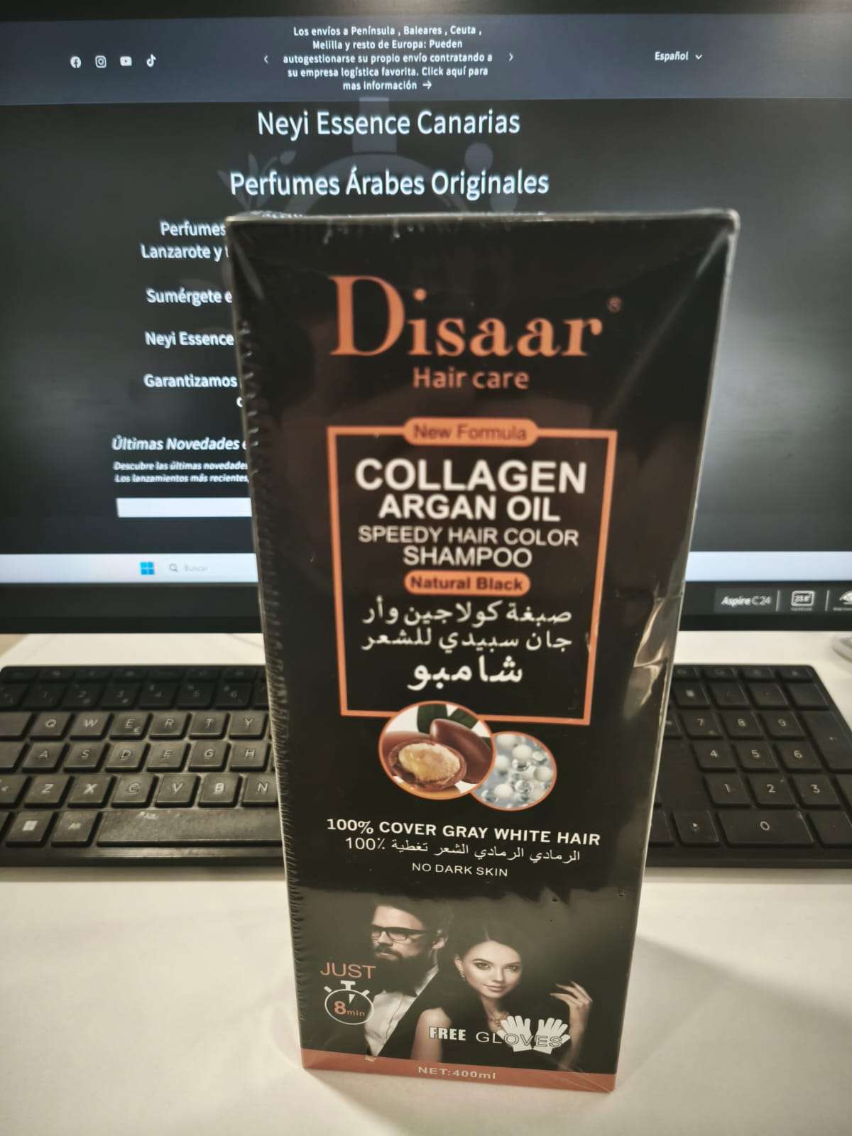 Disaar - Tinte en Champú Natural Black 400ml | Neyi Essence