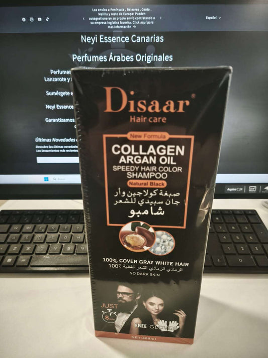 Disaar - Tinte en Champú Natural Black 400ml | Neyi Essence