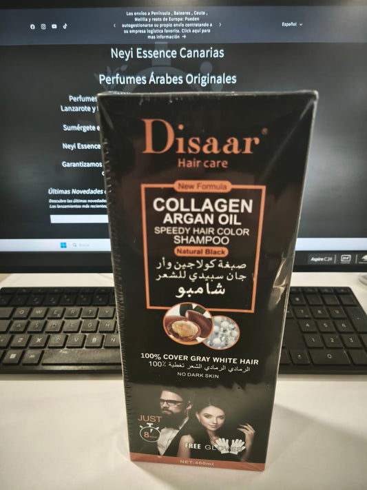Disaar - Tinte en Champú Natural Black 400ml | Neyi Essence