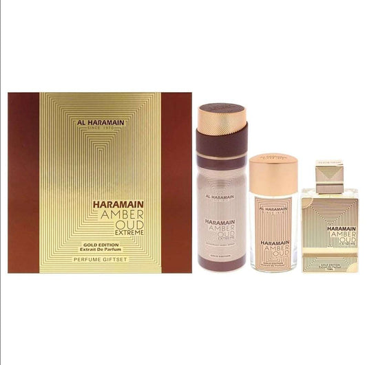 Al Haramain Amber oud Extreme Gold Edition Perfume Gift Set