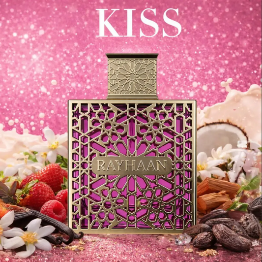 Rayhaan Kiss 100ml Perfume Femenino Floral‑Gourmand