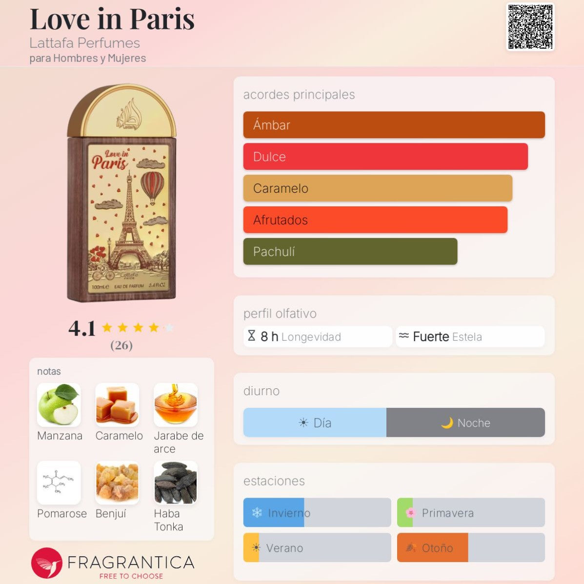 Lattafa Pride - Love In Paris 100ml Eau de Parfum