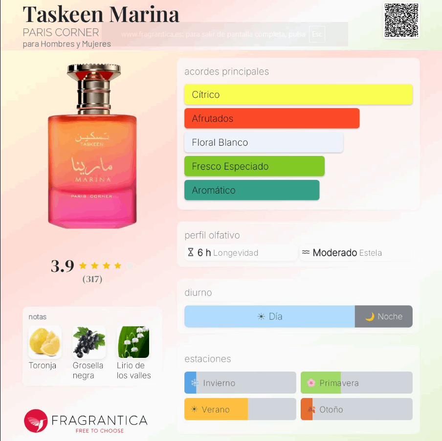 Paris Corner - Taskeen Marina 100ml Eau de Parfum - Neyi Essence