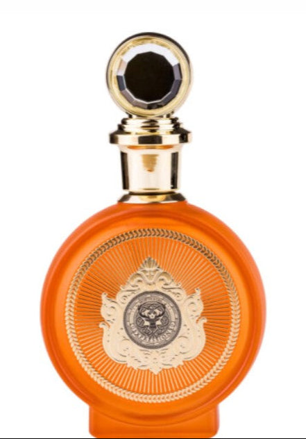 Extracto de perfume North Stag Quatre IV de Paris Corner en botella naranja con detalles dorados