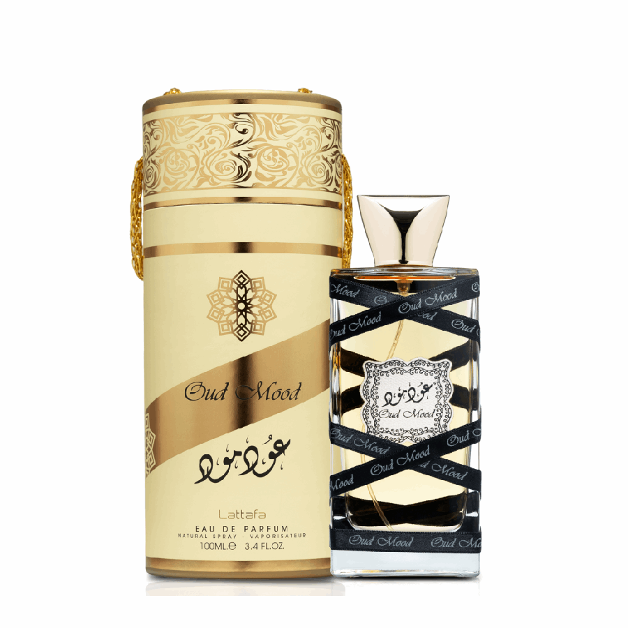 Lattafa - Oud Mood 100ml eau de parfum - Neyi Essence  Perfumes Arabes Canarias