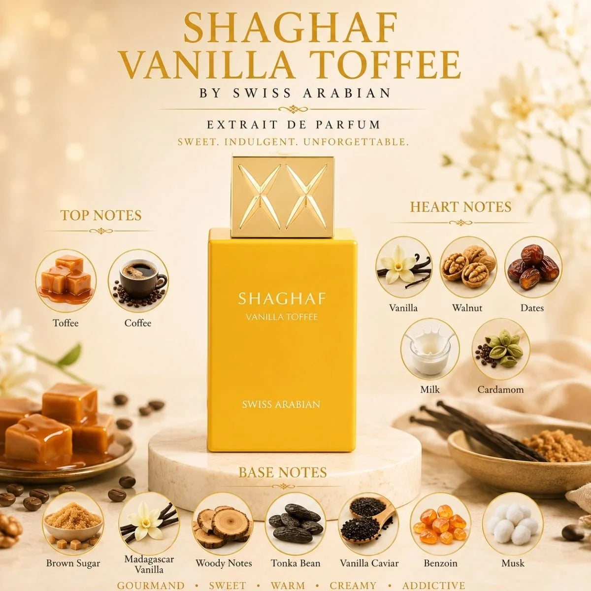 Swiss Arabian - Shaghaf Vanilla Toffee 75ml Eau de Parfum